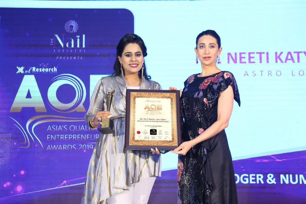 Dr. Neetti Katyal at a recognition ceremony.